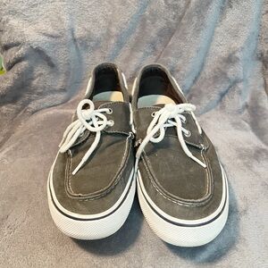 Sperry Men's Gray Canvas Boat Shoes